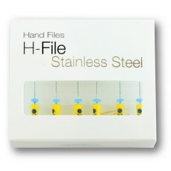 Pacdent Stainless Steel H Files (Hand), Size # 20, Length 21 mm 